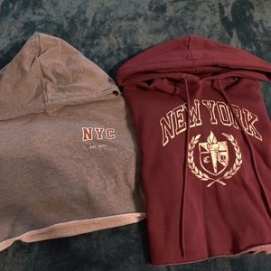 2 gently worn hoodies